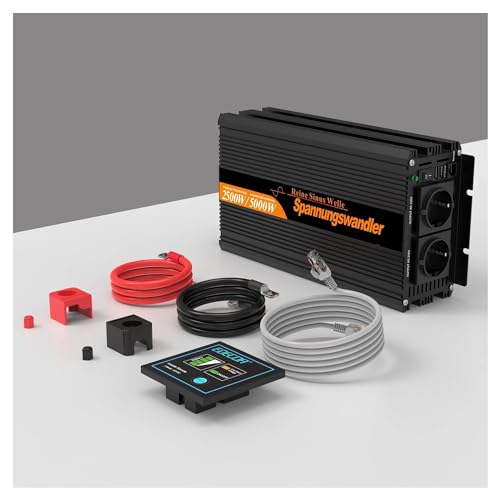 Convertisseur tension 12V 220V avec onde sinusoïdale pure pour installation solaire