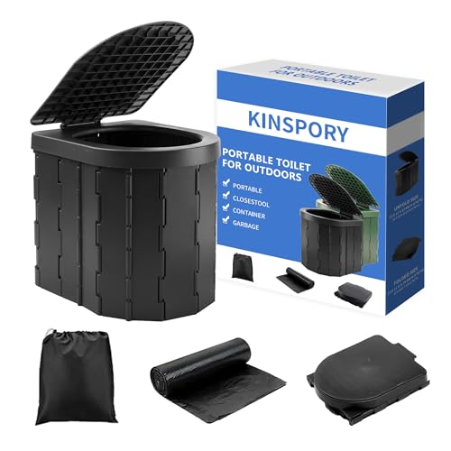 KINSPORY Collapsible Camping Toilet KINSPORY Collapsible Camping Toilet