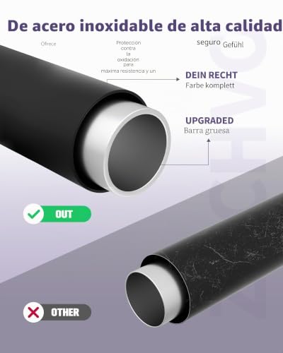 Miniatura 8 de Zachvo Estante Para Pesas - Soporte De Almacenamiento Para Gimnasio En Casa Con Ruedas 360 , Organizador Compacto Para Mancuernas, Pesas Rusas, Bloques De Yoga, Con 8 Ganchos