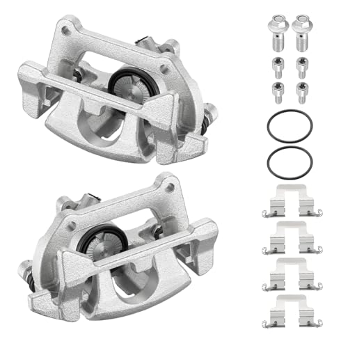 Image of BDFHYK 19-B7262 19-B7263 Rear Disc Brake Caliper Assembly for Audi A4 2009-2012 /A4 Quattro 2009-2012 /A5 2010-2012 /A5 Quattro 2008-2012 /Q5 2009-2012, 1.8L 2.0L L4 3.0L 3.2L V6 GAS /DIESEL 2pcs