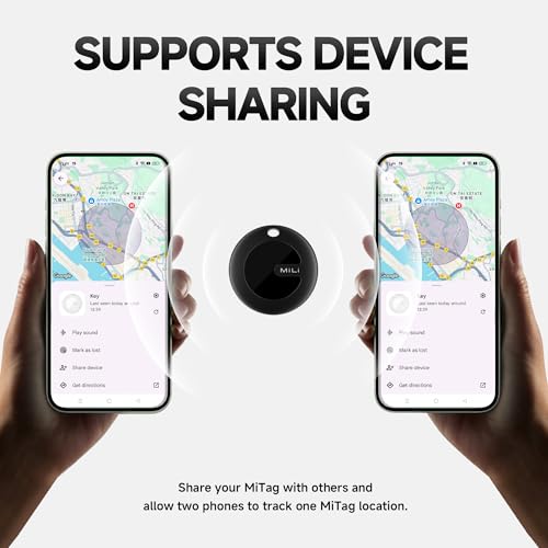 Image of MiLi Air Tags Bluetooth Tracker for Android 1 Pack, Smart Air Tags for Google Find Hub, Air Tags Tracker for Keys, Luggage, Suitcase, Backpack