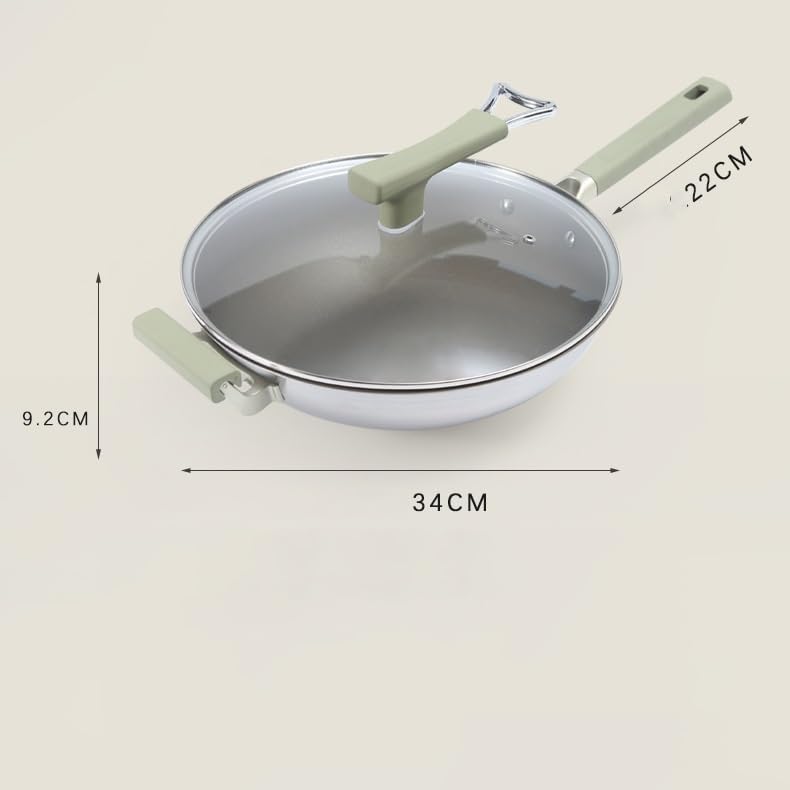 Wok de acero con mango desmontable 34 cm miniatura 2