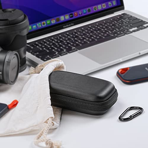 YINKE Twarde etui do SanDisk Extreme Pro/SanDisk Extreme/Crucial X8 /WD My Passport Zewnętrzny przenośny SSD, 500 GB, 1 TB 2 TB, pokrowiec ochronny