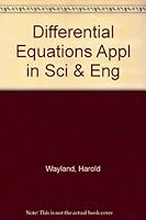 Differential Equations Appl in Sci & Eng B0022FYR46 Book Cover