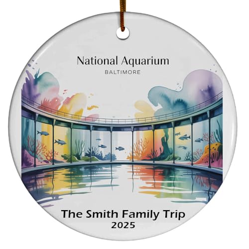Baltimore Maryland National Aquarium Christmas Ornament