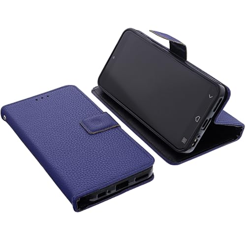 foto-kontor Tasche kompatibel mit Emporia SMART 7 Lite / 7 mini / ME7 Schutzhülle blau Book Style Hülle Handy Schutz Hülle Buch Wallet Handyhülle Cover Klapphülle Ständer Handytasche