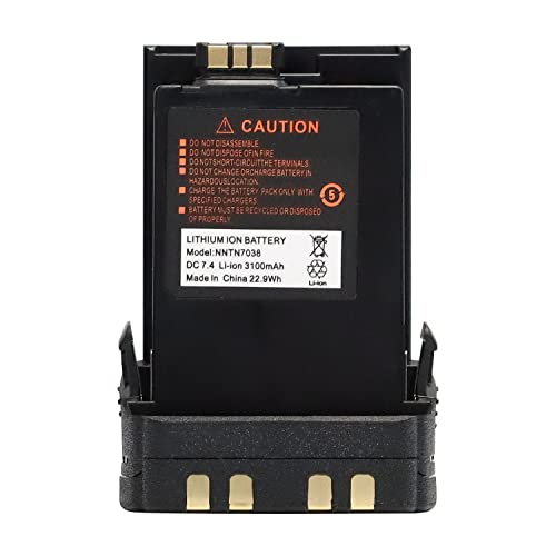 DDONG PLUS PMNN4486 Battery PMNN4547A 3100mAh [Upgraded] for Motorola APX 6000 APX 6000XE APX 7000 APX 8000 SRX2200 PMNN4547 NNTN7033 NNTN7034 NNTN7036 NNTN7037 NNTN7038 Battery
