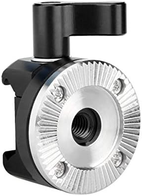 NICEYRIG NATO Clamp to Rosette Mount Adapter (M6 Thread Diameter 31.8mm) Applicable for ARRI Rosette Wooden Handgrip, Quick Release and Lock