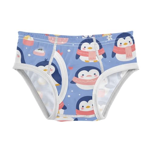 KLL Cute Penguin Babies Pattern Toddler Boys Soft Briefs Cute Undies
