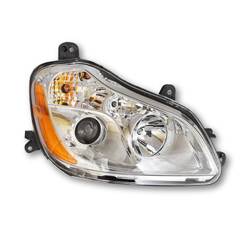 Voltexa Headlights Compatible with 2013 2014 2015 2016 2017 2018 2019 2020 2021 T680 Truck with Halogen bulb T680 Headlanps (Chrome Housing-Right)