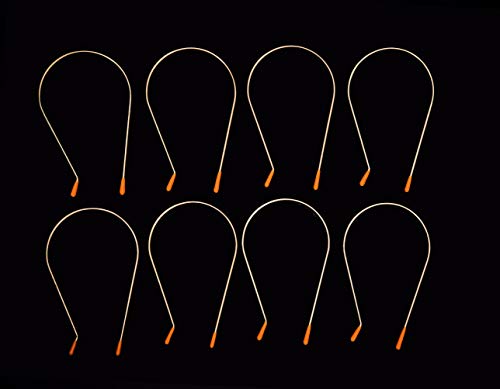 Sun's Out Beauty Jumbo (2") Premium Hot Roller Clips/Curler Clips - Our Largest Size - Orange Tip (8 Count) #TOP1