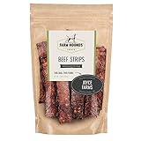 Farm Hounds - Beef Strips - Premium Natural Beef Jerky for Dogs - 100% Humanely Raised Cattle - Break-to-Size - Great for Training & Treats - No Added Fillers - Made in USA - 1 Pack