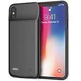 iPhone X/XS Battery Case, Maiphee 5.8-inch 3200mAh Slim Rechargeable Extended Protective Portable Charging Case for iPhone X/XS and iPhone 10, Compatible with Wire Headphones(Black)