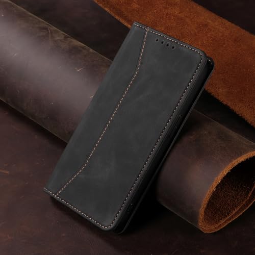 Étui portefeuille iPhone 17 Pro Max noir avec béquille intégrée - 5