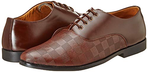 Image of Centrino Mens Formal Shoes|Elegant Lace Up Derby for Business & Casual Wear | Premium Craftsmanship for a Stylish & Sophisticated Look | Cushioned Insole for All-Day Comfort & Support (3401)
