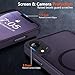 MOCCA Strong Magnetic for iPhone XR Phone Case, [Compatible with Magsafe][Mil-Grade Drop Protection] Slim Thin Translucent Matte Protective Cover Case for iPhone XR Case 6.1'', Deep Purple