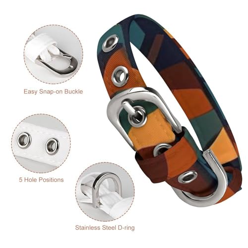 Collier pour chien ethnique ajustable pour sécuriser petit chien