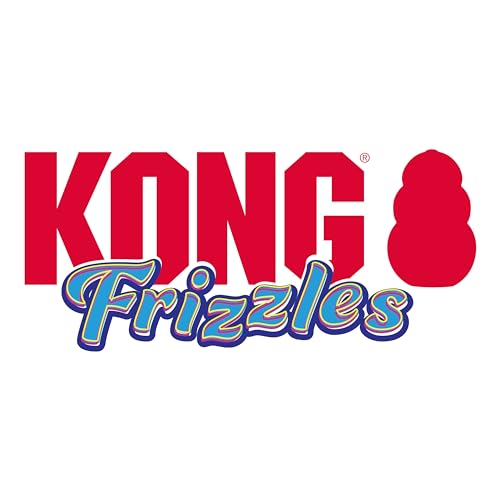 KONG Frizzle Razzle Medium - Plüschspielzeug für Hunde - Alle Rassengrößen - Indoor