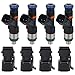 0280158117 Fuel Injectors Compatible with 0280158298 550cc 1.8T Turbo Audi A4 TT VW Golf Jetta Acura EV14 GM Honda Mazda Ford Dodge 7R3V9F593A5B 7R3Z9F593AA 7R3Z9F593AAFC Fuel Injector