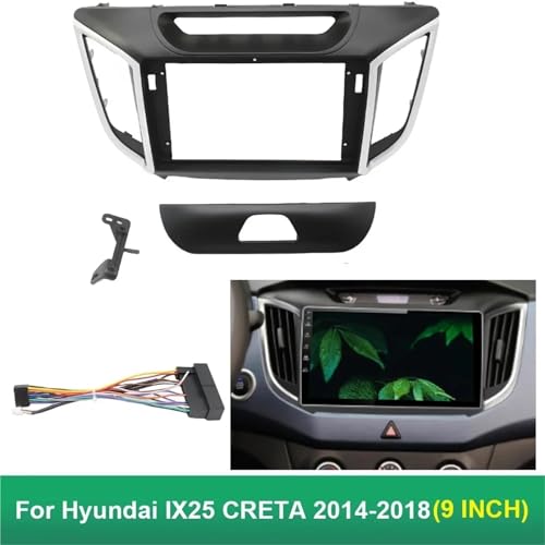 Panneau stéréo pour voiture convient for Hyundai IX25 CRETA 2014-2018 2 DIN Android