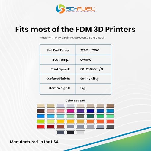 Image of 3D-Fuel Tough Pro PLA+ Filament for 3D Printing, Made in The, Castle Gray