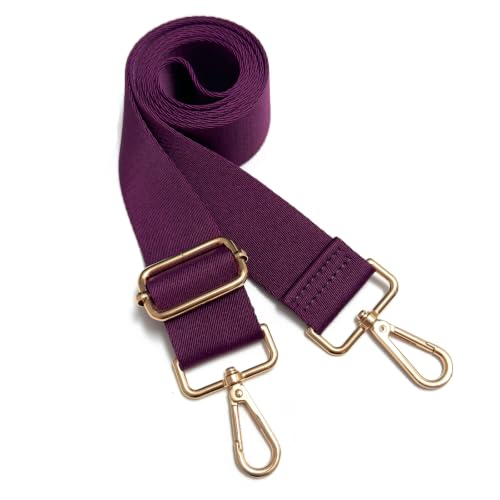 Image of S&loyoe Thickened Solid Color Purse Straps Replacement Crossbody Bag Strap Adjustable Wide Guitar Straps for Handbags 1.5inch