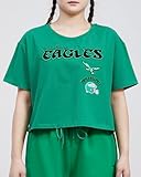 Pro Standard NFL Philadelphia Eagles Retro Classics - Camiseta de Manga Corta para Mujer, Color Verde Kelly, Talla S