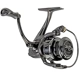 Lew’s Custom 200 Spinning Fishing Reel, Size 200 Reel, 9+1 Bearings, 6.2:1 Gear Ratio, Aluminum Frame and Sideplate, Screw-in Aluminum Handle