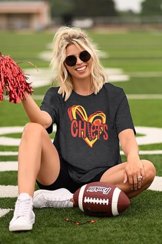 Women Football Short Sleeve College High Energy Football Game Graphic Top Sports Season T-Shirt2