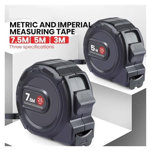 Cinta métrica impermeable de 7.5 m para carpintería miniatura 3
