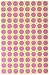 AVERY Zweckform 3111 Pastilles de marquage autocollantes rosé (Ø 8 mm - 416 pastilles adhésives sur 4 feuilles - Autocollants ronds pour calendrier, planificateur et bricolage) - Papier mat