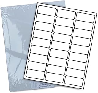 Labels - A4 Self Adhesive Address Labels - 100 Sheet - 27 Labels - Label Paper - Amazon FBA Sticky Labels - Premium Printing - Heist Store Ltd - 63.5 x 29.6mm - 2700 Labels - Best Value for Money