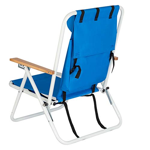 Backpack Beach Chair With Cup Holder For Adults, Folding Beach Chairs For Outside, Camping Chair With Adjustable Headrest Pillow For Outdoor Patio Pool #TOP2