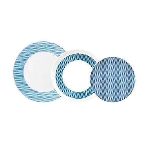 Hogar Y Mas Vajilla 18 Piezas Blue Diana