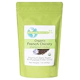 Worldwide Botanicals Organic French Chicory Root - Dark Roast, Brew Like Coffee, Blend Roasted Chicory Root With Coffee, Coffee Alternative, Acid Free, Caffeine Free, Kosher, 1 Pound