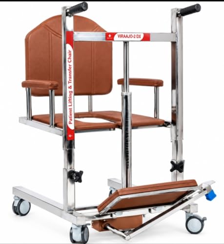Image of VIRAAJO -2 Patient Lifting and Shifting Chair (Hydraulic) Bed ridden patient Disabled person weight capacity 100 kg