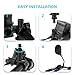 ISSYAUTO ATV Mirrors, 8MM ATV Rear View Mirrors for Handlebars Bike Mirror Compatible with Snowmobile Scooter Moped Dirt Bike Sportsman, 360 Degrees Ball-Type