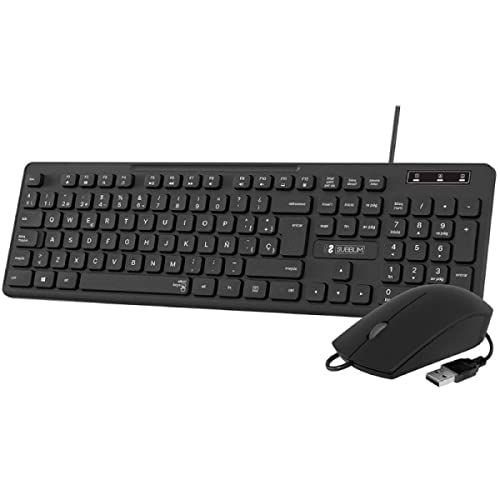 COMBO SUBBLIM BUSINESS SLIM SILENCIOSO CON CABLE