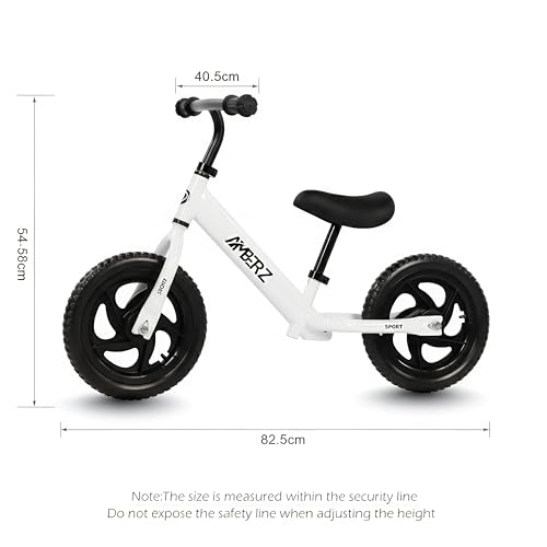 Image of First-Step Balance Bike, No-Pedal Training Balance Bike for Toddlers, 2 Years to 5 Years Old, Safe Design & Durable Tires | Develops Balance & Coordination | for Boys & Girls (White)