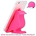 Plinrise Animal Series Phone Stand, Bird/Dove / Pigeon Silicone Cellphone Holder,Creative Phone Tablet Desktop Stand Mounts,Size:1.3" X 3.1" X 3.3" (Rose Red-1)
