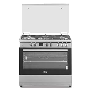 Terim 90X60 Combination Cooker, 5 gas burners, Stainless Steel, TERGE96ST, 1 Year Warranty
