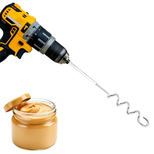 Comparison: Best Blender For Peanut Butter 4 Peanut Butter Stirrer, 11.8 Inch Stainless Steel Nut Butter Mixer Peanut Butter Stirring Tool Drill Nut Butter Stirrer Fast Mixing Stirrer Utensil for Mixing Various Peanut Butter Jam