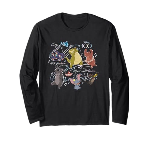 T-shirt Disney 100 Years of Music and Wonder Louis & Friends D100 vêtement manches longues
