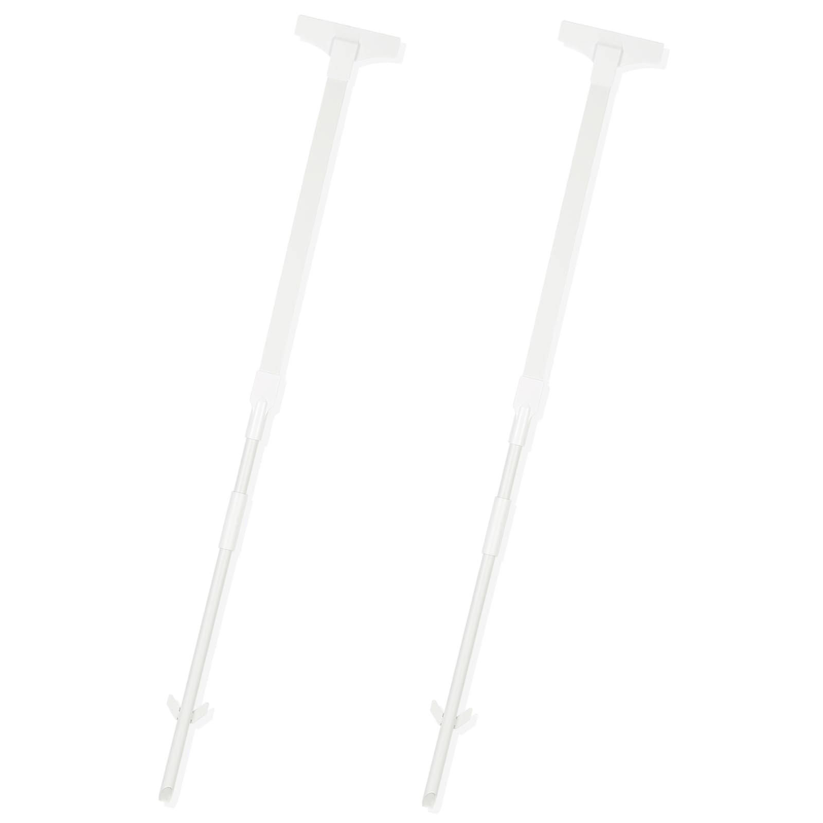 2pcs Sign Posts Yard Sign Stakes Outdoor Sign Clip Holder on Ground for Middle Size Metal Acrylic Thin Signs(White, 4 Feet High)