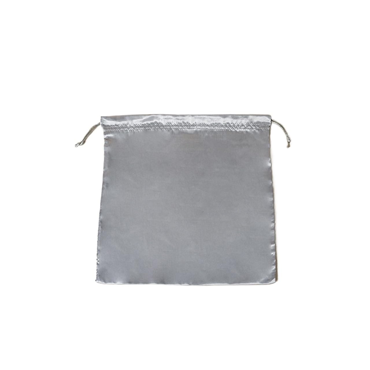 Handbag Dust Bag 3pc Storage Bag Dust Bundle Drawstring Protection Silk Satin Cloth(Silver 33x33cm)