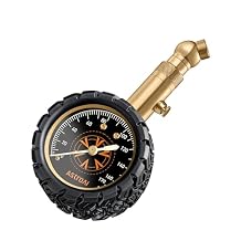 AstroAI Tire Pressure Gauge 6-170 PSI, Large 2" Easy Read Glow Dial Tire Gauge, Certified ANSI B40.11% Accurate, Compatible for Bicycle, Car, SUV, Truck & Motorcycle