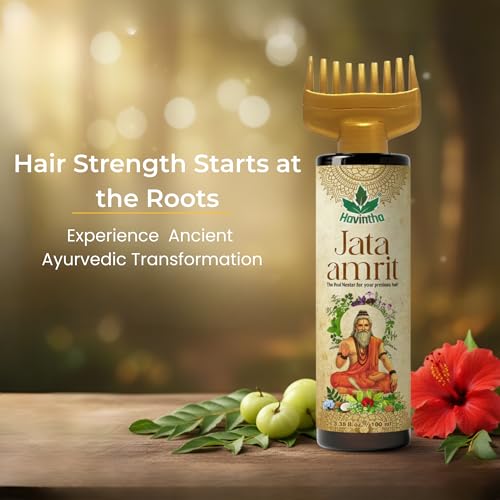 Image of Havintha Natural Hibiscus Shampoo (227 GM) With Herbal Amla Reetha Shikakai Hibiscus And Methi Dana Powder And Jata Amrit Hair Oil (100 ML) With Rosemary, Tea Tree, Lavender, Castor Oil, Ratanjot, Black Seeds For Men & Women, Totally Organic