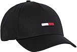 Tommy Jeans Unisex Tju Flag Cap Cap, Black 660-910, One Size