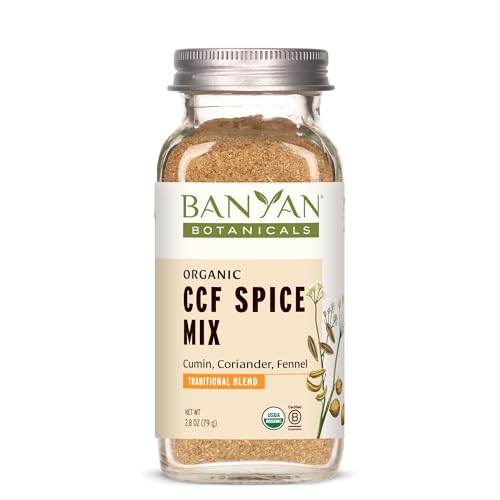 Banyan Botanicals CCF Spice Mix (Cumin, Coriander, Fennel)– Powder Blend of Organic Indian Spices for Cooking &amp; Baking –Savory Spice Blend Inspired by CCF Tea 2.8 oz –Non-GMO Sustainably Sourced Vegan