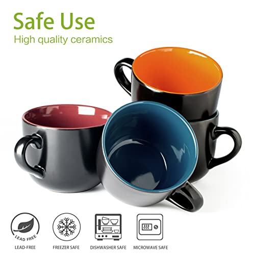 Gbhome Jumbo Soup Mugs With Handles, 24 Oz Large Coffee Mugs Set Of 4 thumb #7